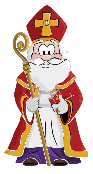 Ensemble Bébé Garçon 2 Pièces – Manches Longues Brodées – Thème Saint Nicolas – Coton Doux Pour L’hiver